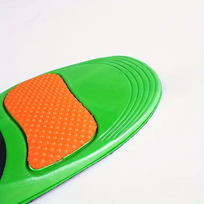 Unisex Arch Support Insoles - High Elastic Foam & Nylon Washers | Shock Absorption, Heel Cushion & Sole Protector for Sports, Wo