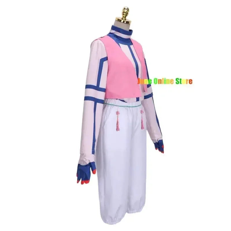 New s8s9 Anime Cosplay Costume Tattoo Gloves Akaza Wig Red Hair Halloween Party Carnival Outfits Wigs ❤2025 ☆