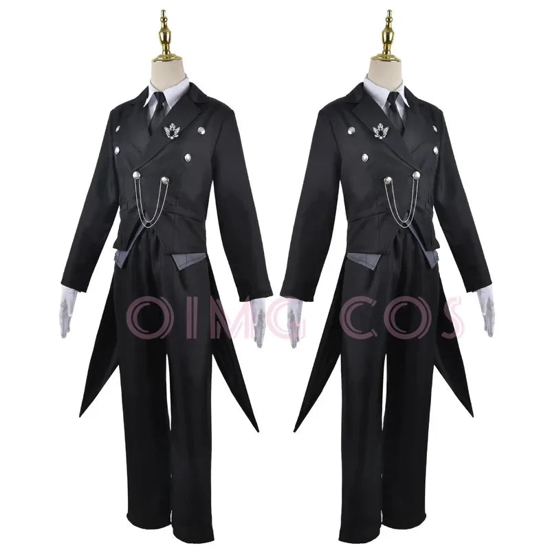 Sebastian Michaelis Cosplay Costume Black Butler Adult Carnival Uniform Wig Anime Halloween Party Costumes Masquerade Women Game