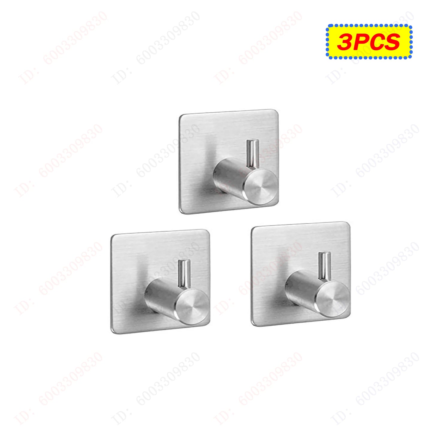 6/3PCS Strong Adhesive Wall Hooks,Self-adhesive Hooks,Towels Hanger Hook,Coat Hanging Rack,Key Holder,Bathroom Accessories