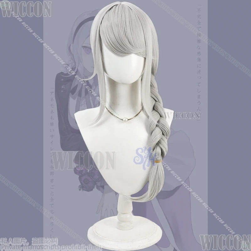 Game The Hundred Cosplay Kirifuji Nozomi Purple Punk Coat Y2k Fashion Jirai Kei Girls Dress JK Uniform Halloween Comic Con Party