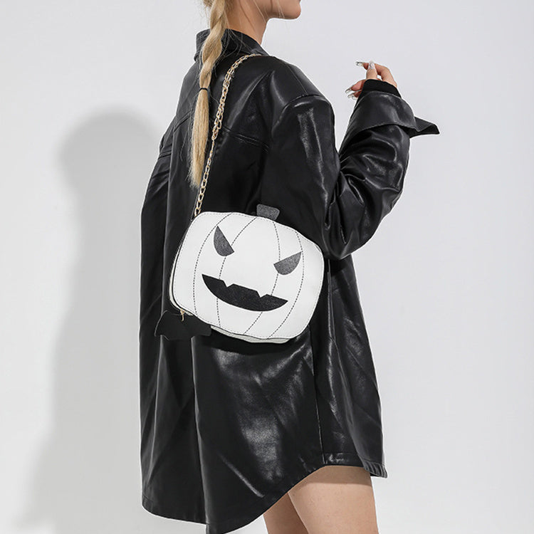 Halloween Cartoon Pumpkin Shoulder Bag For Girls Personality Funny