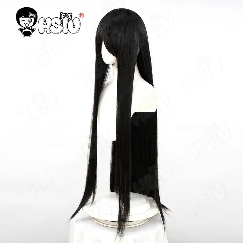 Mr Crawling Cosplay Wig HSIU Long black hair Heat Resistant Synthetic Wig Game Homicipher Scarletella Mr Crawling Cosplay Wig