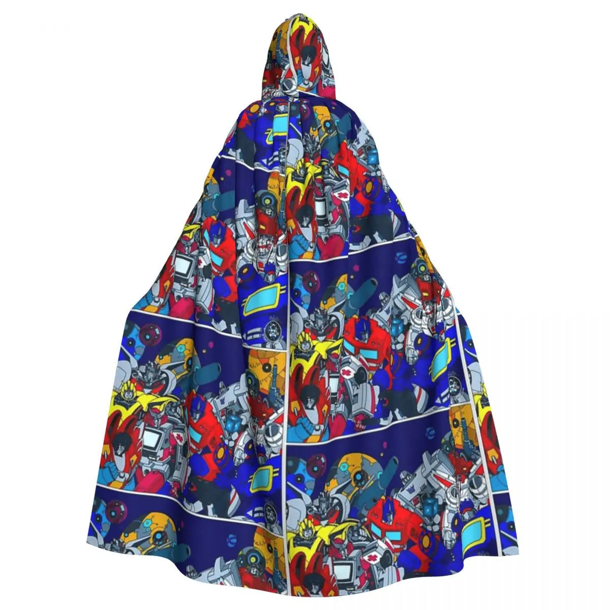 Transformers Autobots Long Hooded Cloak Witch Medieval Costume Cosplay Cape HalloweenCoat Adult Unisex