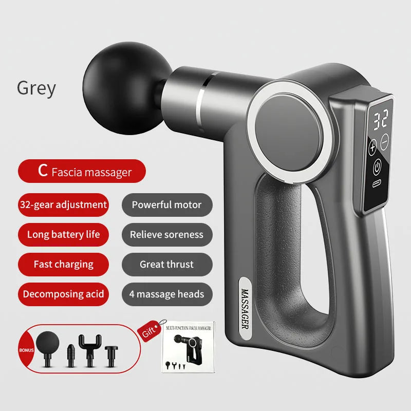 Mini Fascia Gun Vibration Massage Portable Small Massager Muscle Relaxation Body Massage Fitness Equipment