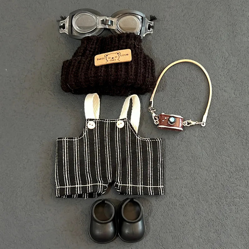 Labubu baby clothes front high energy 3.0 one two three generation Labu cloth clothes retro trend camera set pants gift