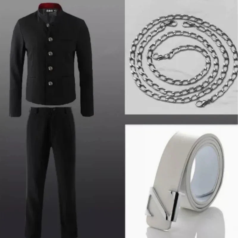 2025 Japanese Movie New Crows Zero Takiya Genji Uniform High School Coats JK Black Suit College Style Jacket Cosplay☆★ee☆★