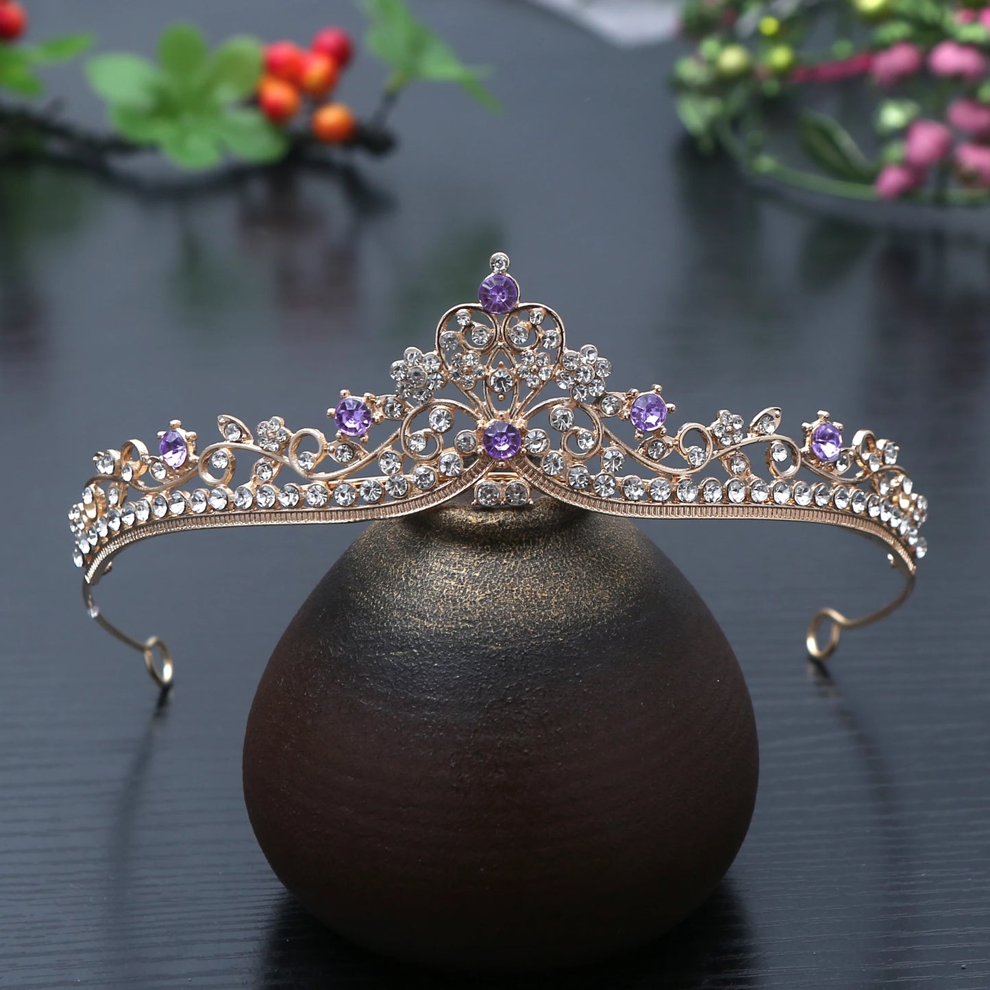 1pc Exquisite Fashion Princess Crystal Hair Crowns Headband Girls Bridal Prom Crown Wedding Party Accessiories Hair Jewelry