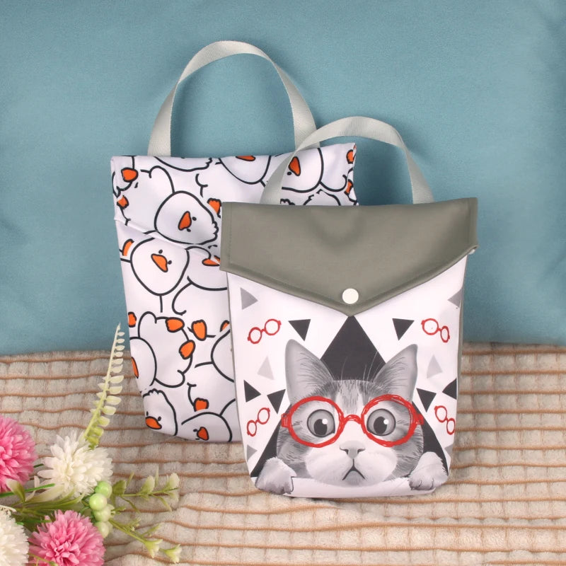 Pororo Baby Diaper Bag Waterproof Wet Bag for Swimsuit Travel Beach Pool Dirty Yoga Gym Clothes Makeup Bag