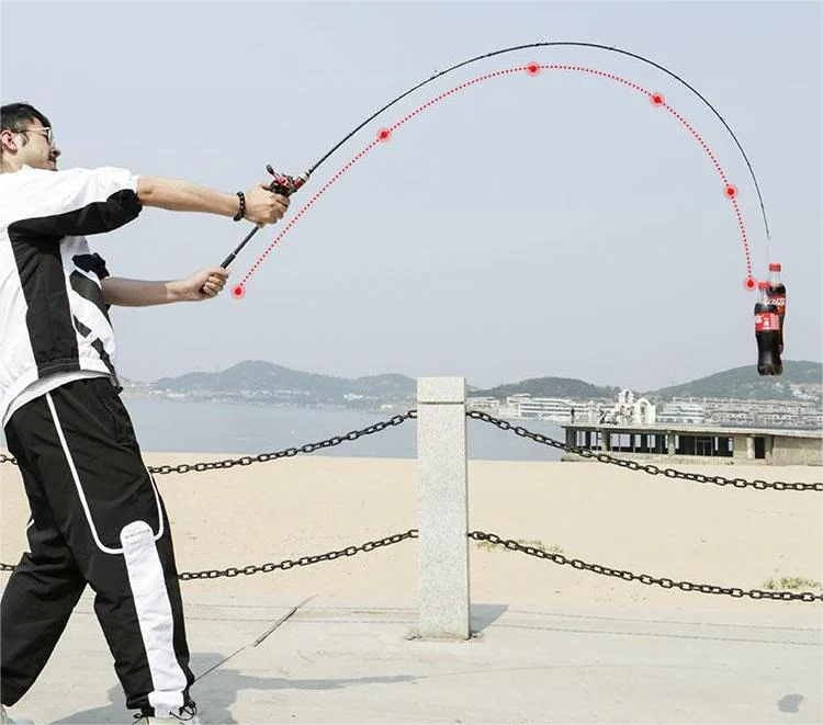 Rod Fishing 2 Sections Inshore Freshwater Trout Surf Bait Casting Rod Pole Carbon Fiber Ultra Light Carp Fishing Rod