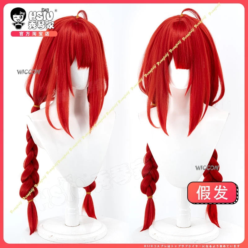 Ukinami Yuzuha Cosplay Costume Wig Game Zenless Zone Zero Character Outfit Autumn and Winter Sweater Coats Christmas Halloween