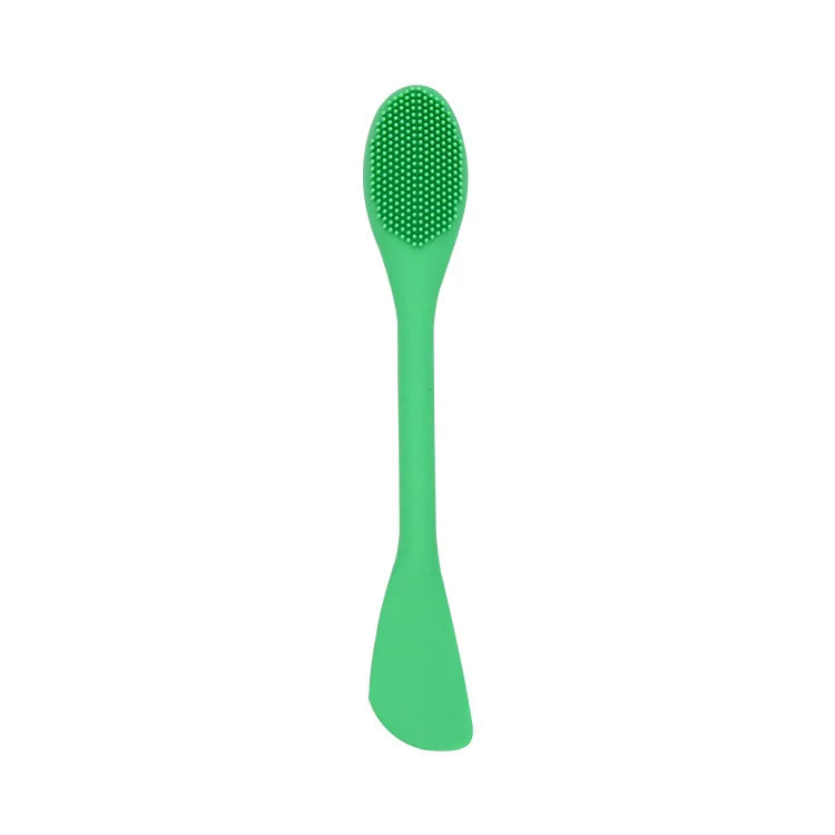 Double head silicone facial mask Brush soft hair mud film Brush Face cleaning mud film Apply mold adjusting stick tool