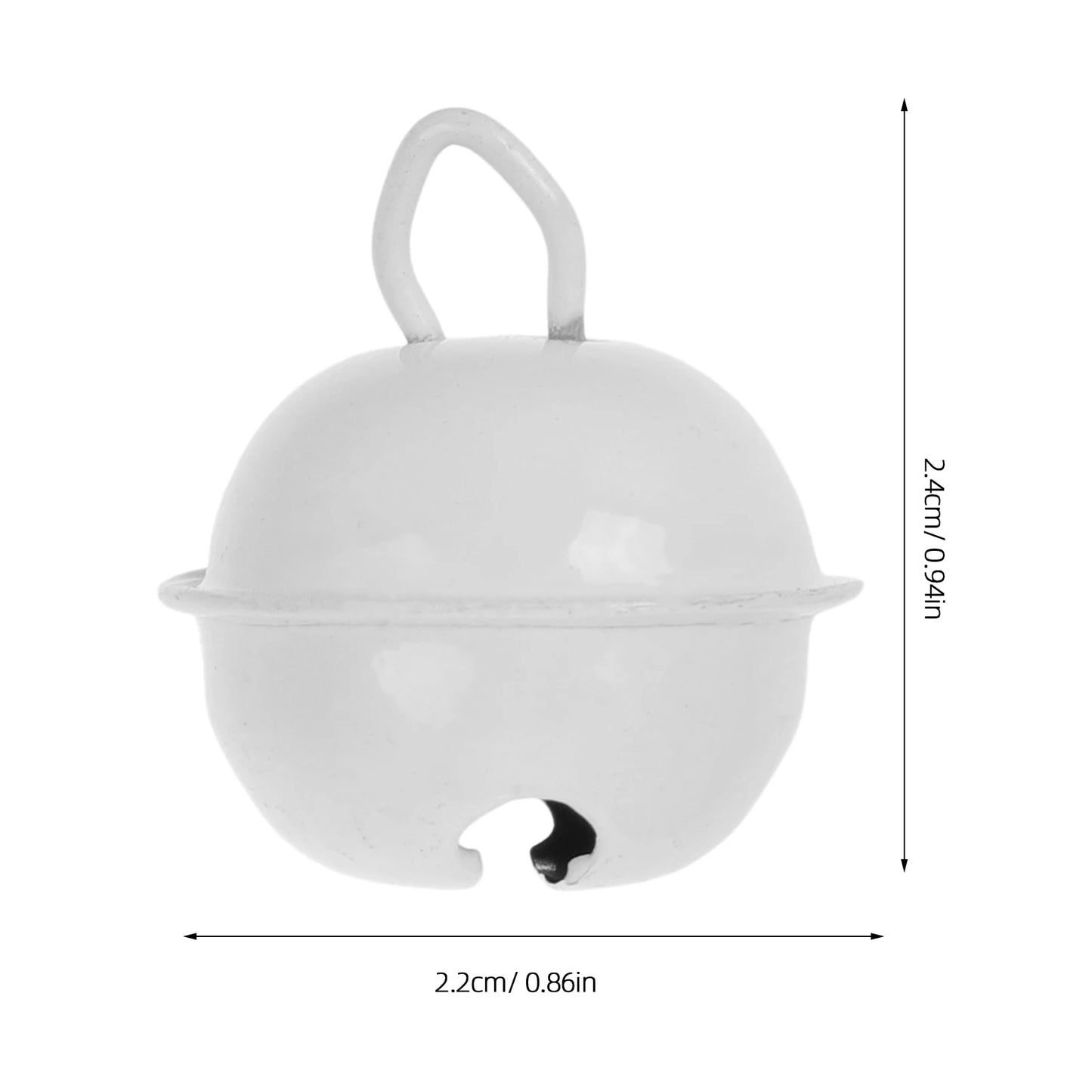 50 Pcs Metal Jingle Bells Christmas Crafting Supplies Round Bell DIY Projects Bright Round Jingle Bells Colored Decorations