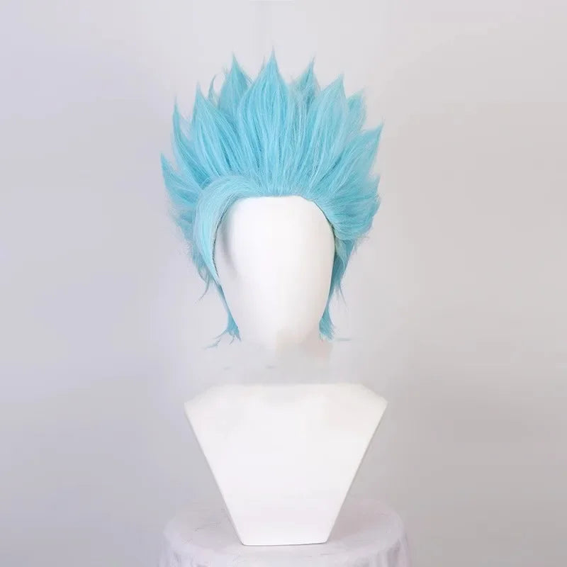 Lyou 2025 Anime Seven Deadly Sins: Wrath of The Gods Ban Cosplay Costume Red PU Coat Pants Wig Adult Man Woman Halloween Ca★★★kk