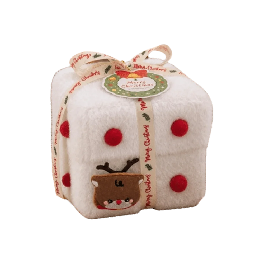Velvet Christmas Packaging Box Thick Velvet Fabric High-End Candy Box Christmas Eve Xmas Christmas Eve Gift Box Christmas