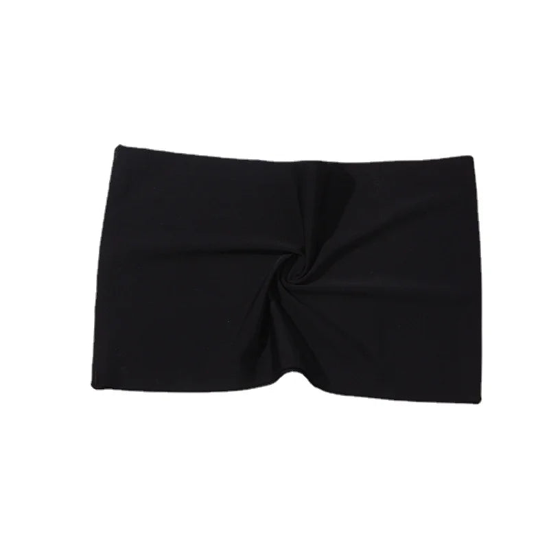 One Piece Sexy Tube Tops Women Strapless Push Up Bra Lingerie Ice Silk Thin Seamless Word Sling Black White Bralette Top