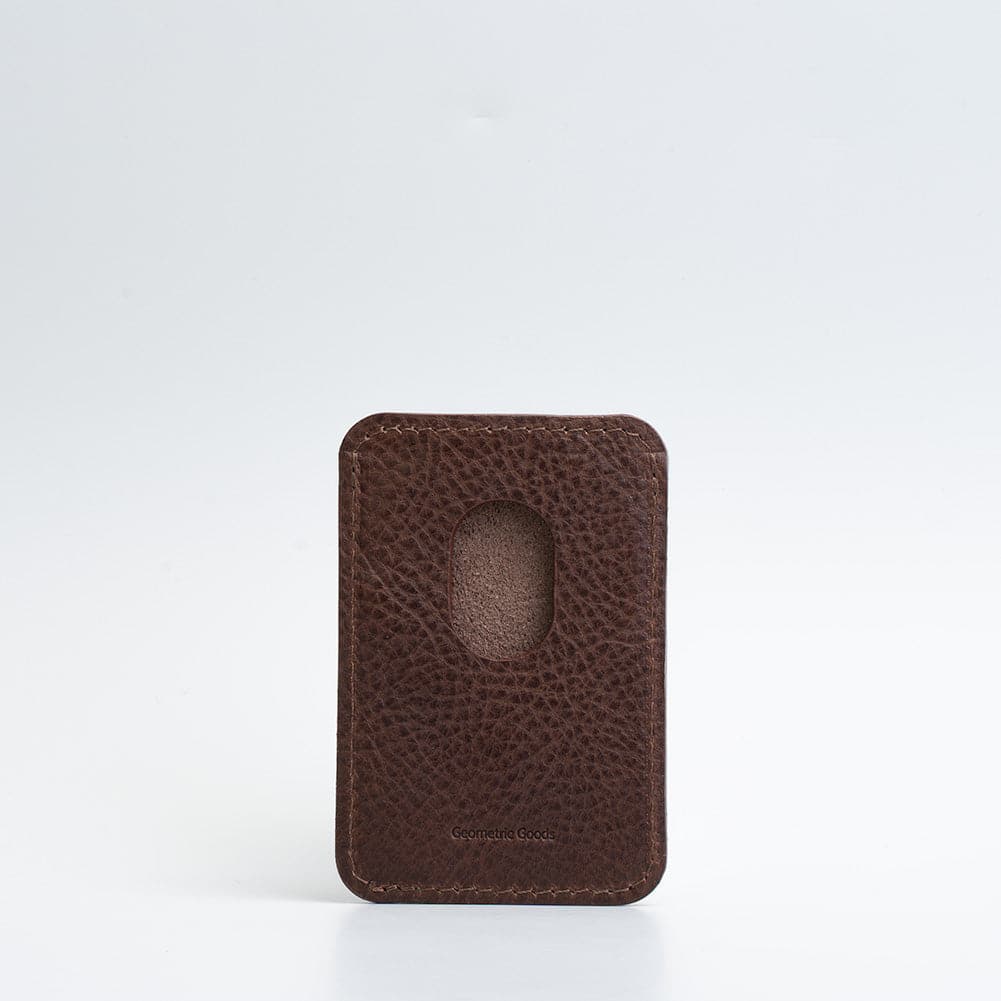 Leather Wallet compatible with MagSafe - Geometric Flower