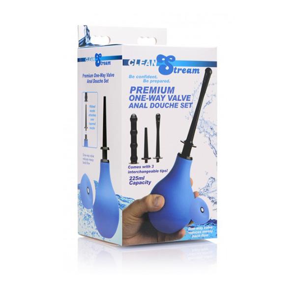 Premium One Way Valve Anal Douche Set