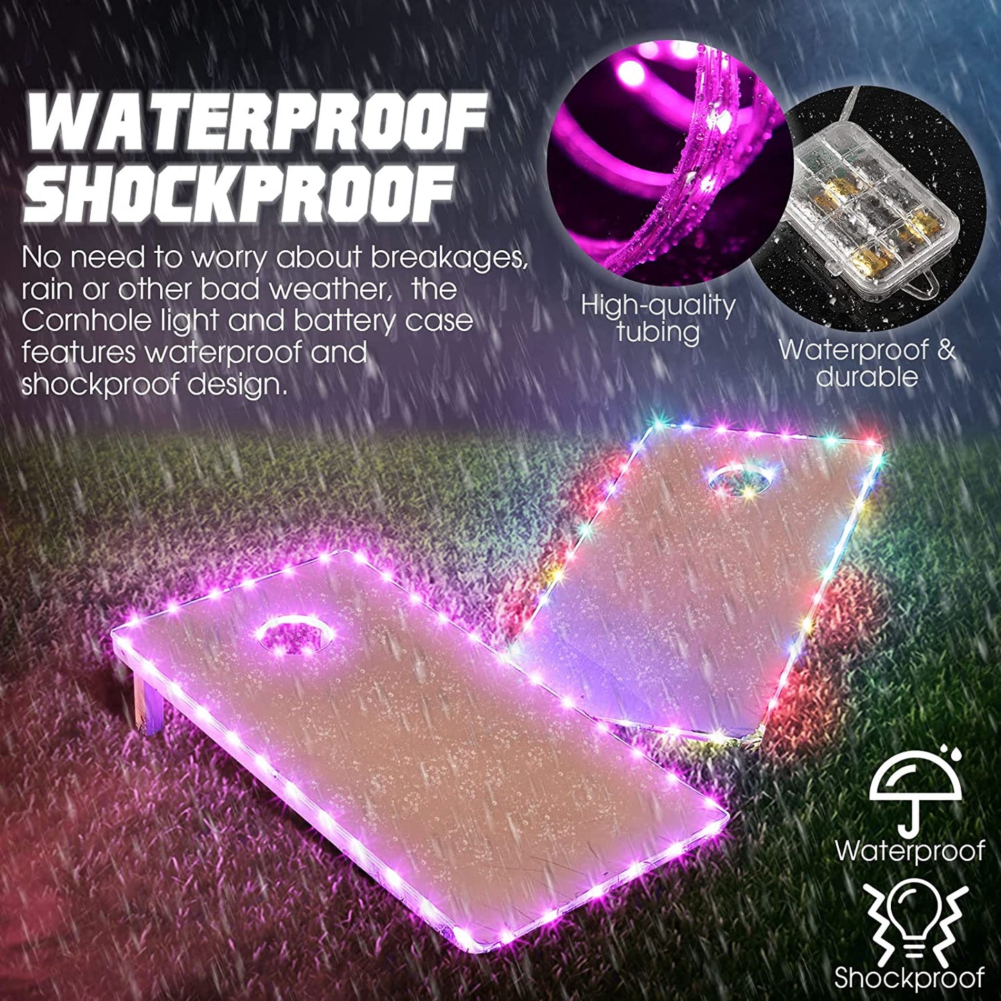 Outdoor Games Cornhole Lights