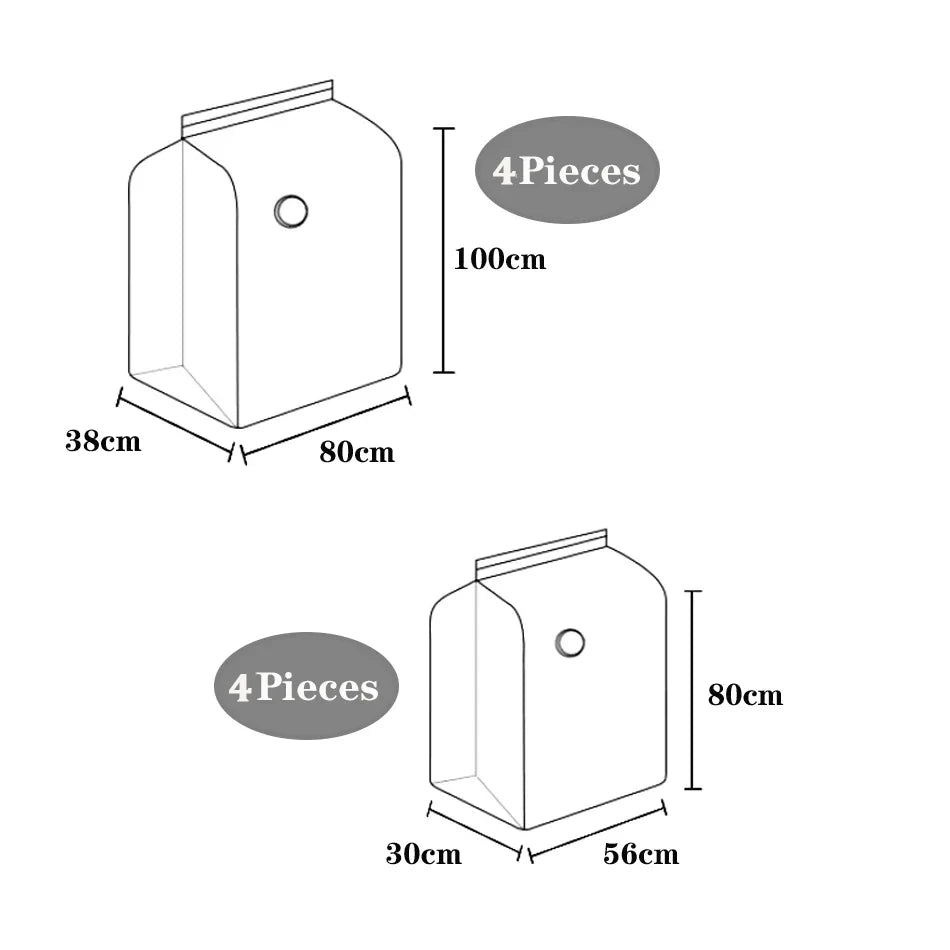 Space Save Clear Vacuum Storage Sealer Bags Large Compression Sealed Bags Home Organizer For Comforters Pillows Bedding Coats