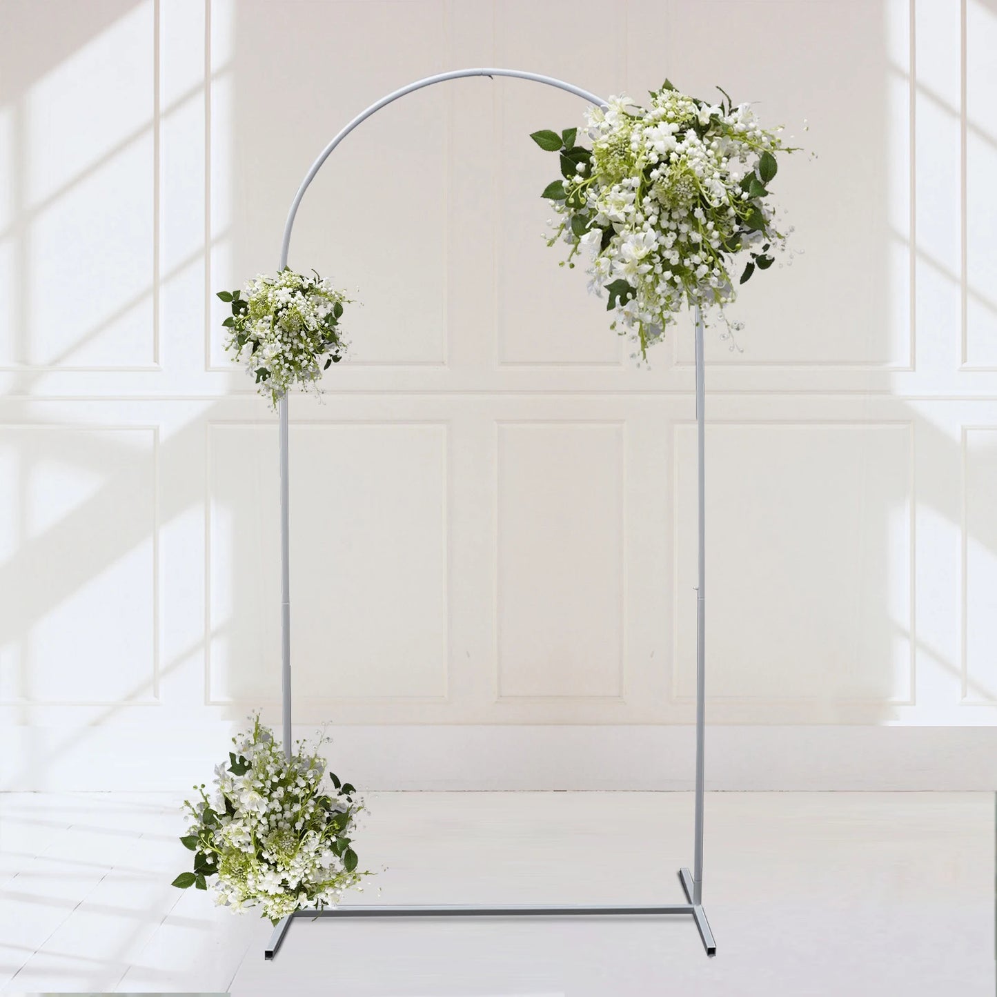 Stable Wedding Arch Metal Backdrop Stand Balloon Flower Stand, Easy To Disassemble,For Wedding,Birthday Party,Garden Decoration