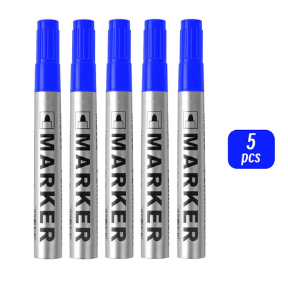 Permanent Paint Marker Pen Waterproof Black Pen for Tyre Oily Markers Quick Drying Signature Pen Stationery Supplies