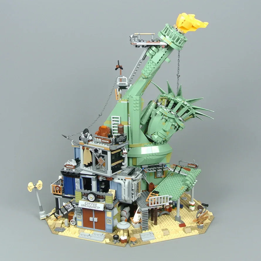 New Product Statue of Liberty Castle Architecture Series Jigsaw Puzzle Building Blocks Adult Difficult Toy Gift Model 3178 Piece