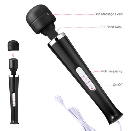 Handheld Massager 20 Speed Wand Vibrating Massage Magic Full Body
