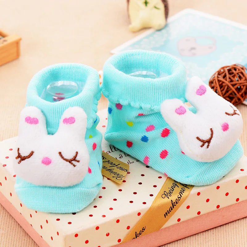 Baby Socks Toy Slipper Girls Boys Newborn Accessories Rubber Anti Slip Animal Kids Toddlers Gift Clothes Infant Children Socks