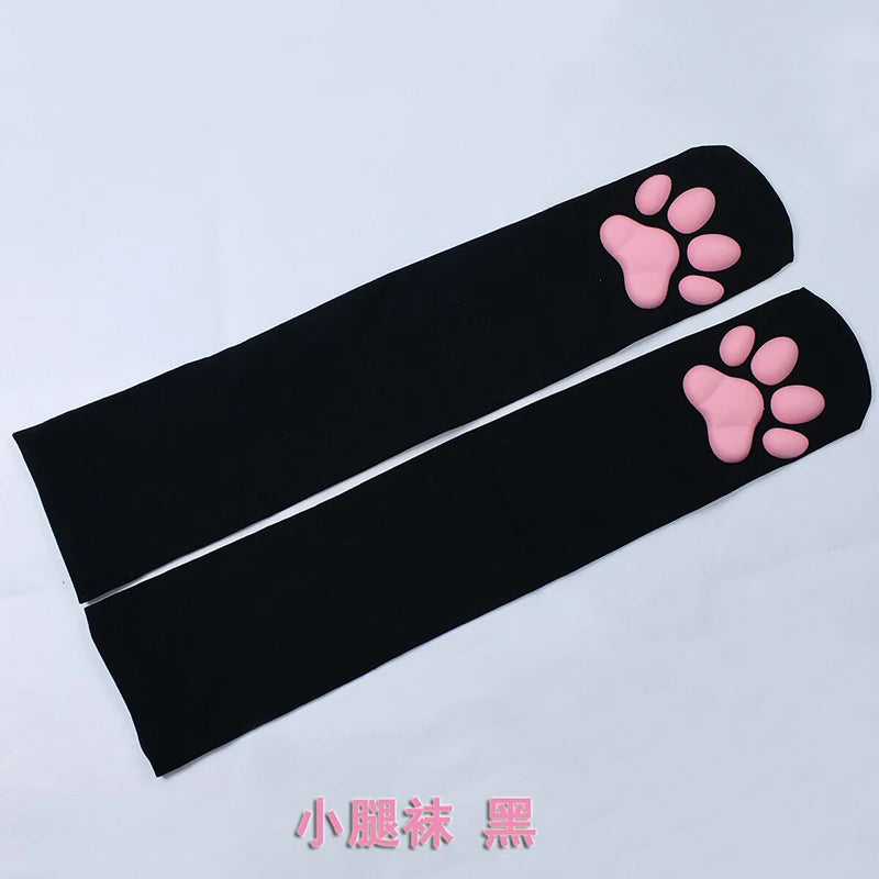Women High Socks Harajuku Stockings Lingerie 3D Cat Claw Long Socks Thigh High Socks Sexy Compression Stockings