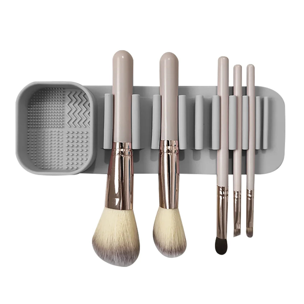 1PCS Silicone Washing Bowl Makeup Brush Cleaning Box Make-up Egg Drying Tool Set Powder Puff Washer Sponge Storage Artifact