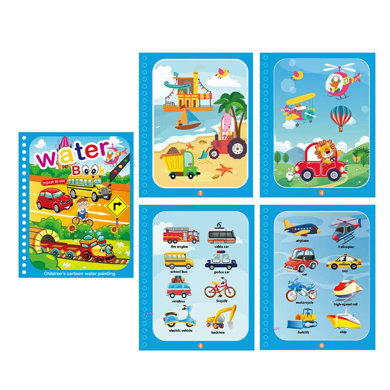 NEW Kids Magic Water Drawing Books Coloring Books Painting Toys for Kids Birthday Christmas New Year Gift for Boys and Girls