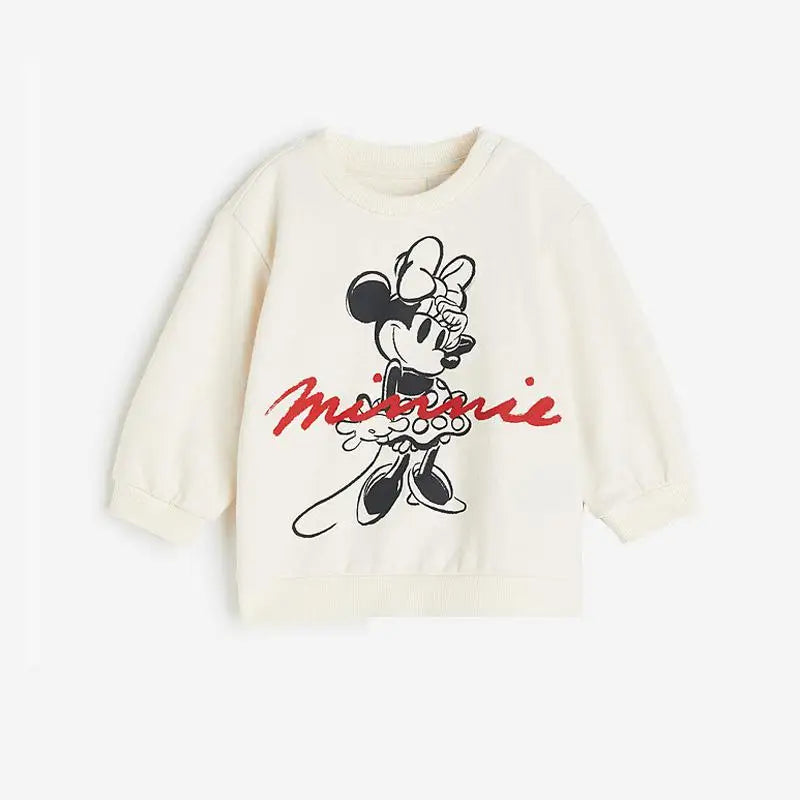 Brand Autumn Clothes Baby Casual Long-sleeved Outfits Cartoon Sweatshirt Solid Color Leggings New Cute Hoodies+Pants 2Piece/Set