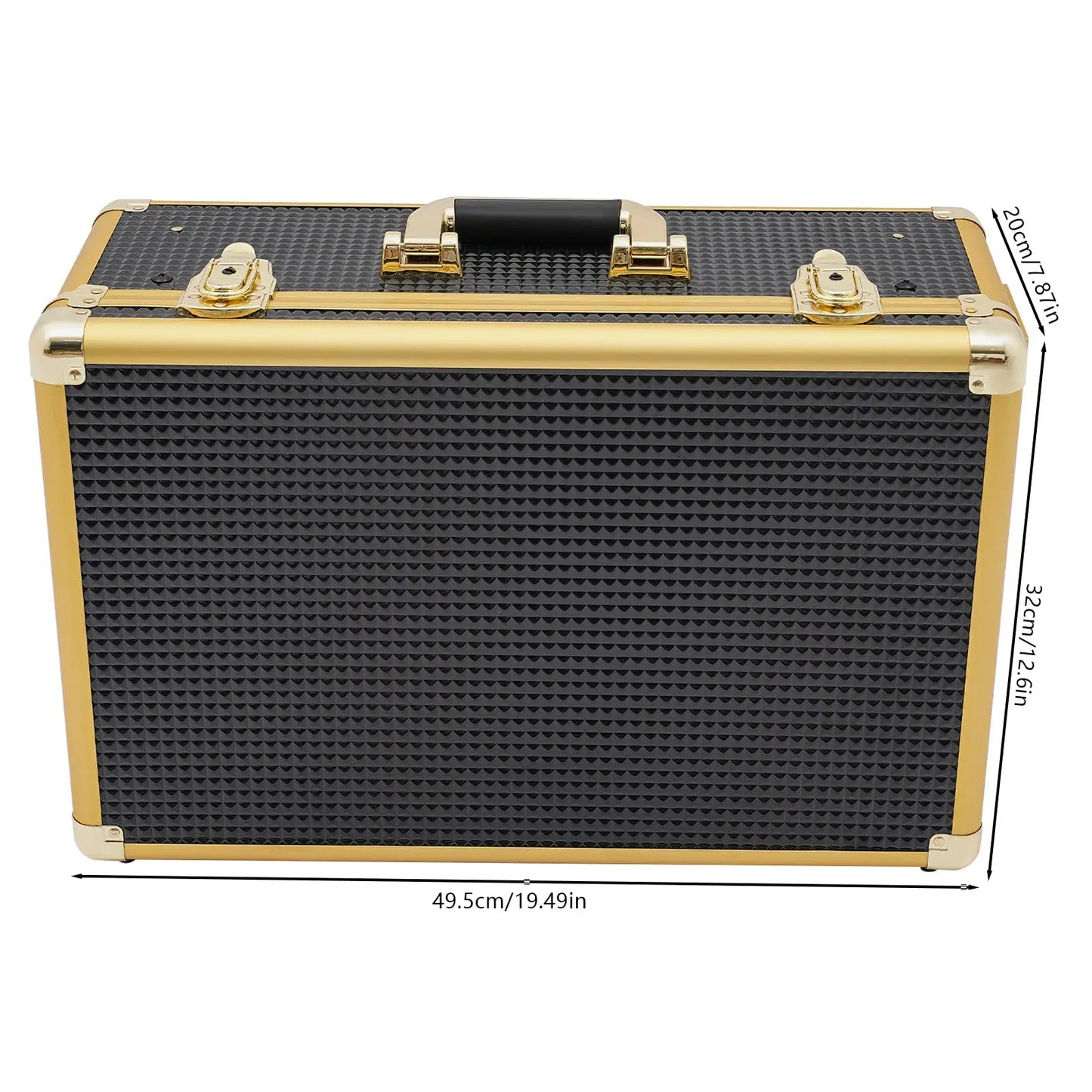 Cncest Beauty Salon Barber Case,Hair Stylist Tool Kits Organizer,Professional Barber Travel Carry Case for Hair Scissors Tools H