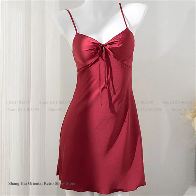 Female 2PCS Robe Nightgown Set Pajama Sexy Suspender Nightdress Lingerie Summer Kimono Bathrobe Gown Rayon Homewear Lounge Wear