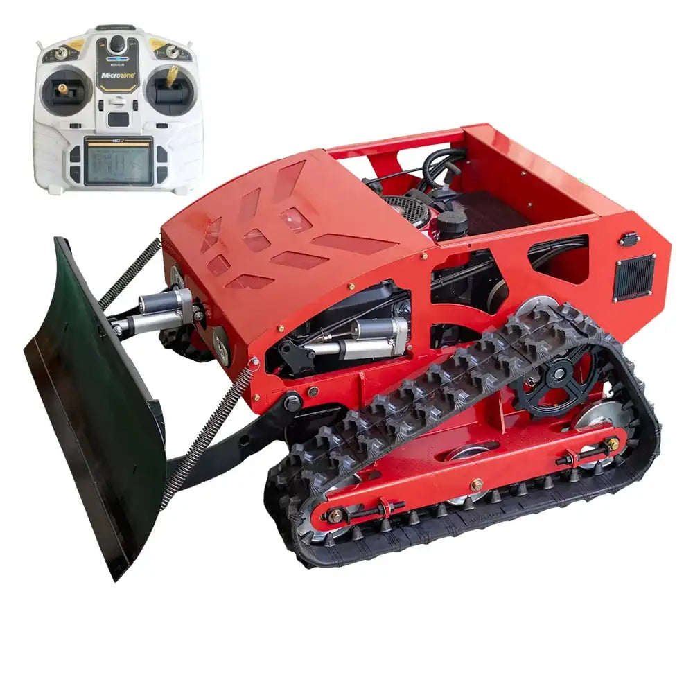 USA STOCK Gasoline Mower Remote Control  With Snow Shovel Plower Grass Cutter MS550SN for Wasteland Garden Agriculture