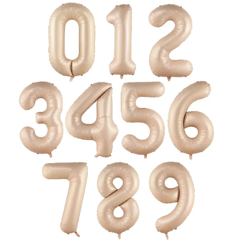 50pcs 40Inch Birthday Balloons Foil Helium Number Balloon 0-9 Birthday Wedding Party Decoration Baby Shower Figures Air Globos