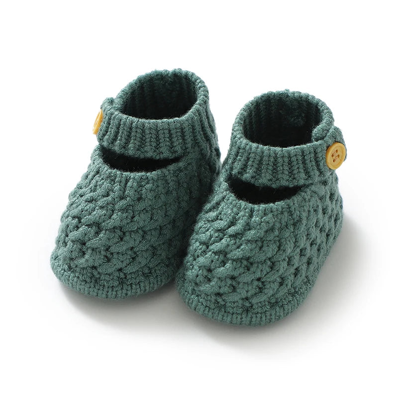 Baby Shoes Knit Newborn Boy Girl Footwear Fashion Cute Solid 0-18M Toddler Clothes Accessories Infant First Bed Boots Super Soft