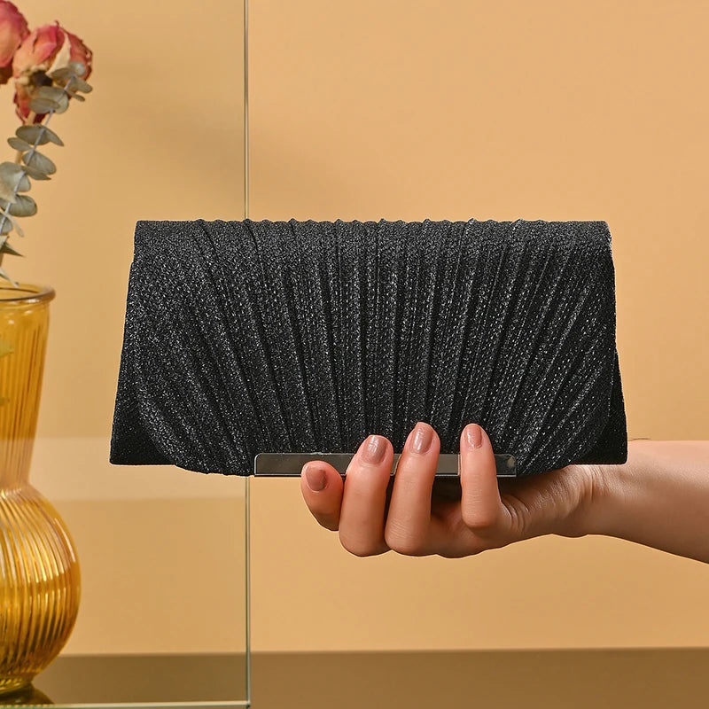 Wedding Bride Dinner Purse for Women Banquet Silver Clutch Bag Fashion Ladies Shinny Rhinestone Evening Bag