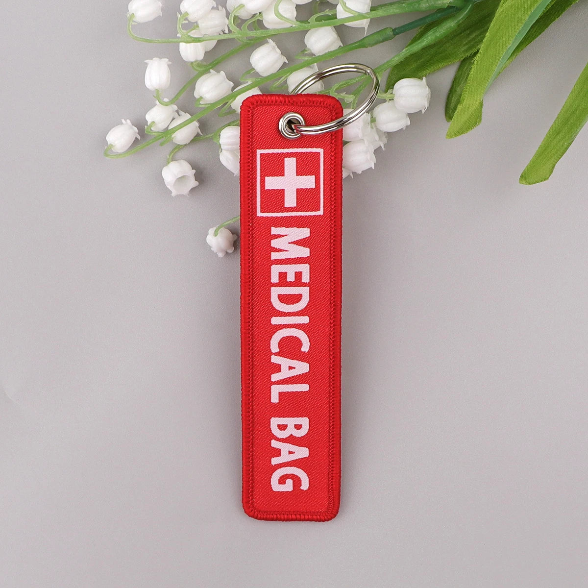 Medical Bag Embroidery Key Fobs Nurse Doctor Key Tags Keychain For Motorcycles Cars Key Ring Accessories Jewelry Chaveiro Gifts