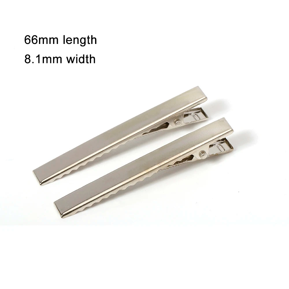 50/20pcs Metal Hair Alligator Clips 20mm/30mm/97mm Hairclips Bases DIY Jewelry Handmade Hair Accessories Components Findings