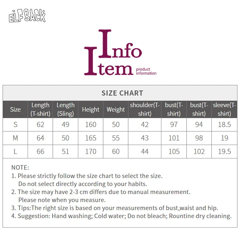 ELFSACK 2025 Summer New Arrival Casual Cute design niche top Mesh halter print short sleeve two-piece t-shirt