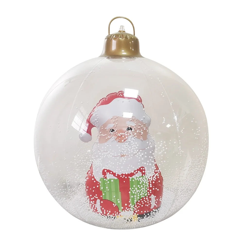 Giant 60cm Inflatable Balloons without Light DIY Christmas Ball Decoration Toy Venue Layout Ball Christmas