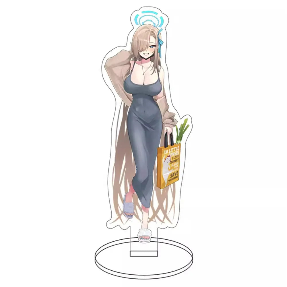 Itinose Asena Acrylic Stand Blue Archive Anime Figure Model Plate Desk Decor Standing Sign Figures Christmas Gifts