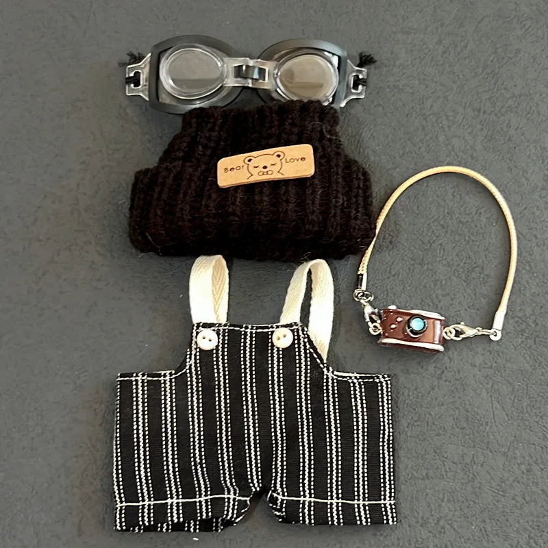 Labubu baby clothes front high energy 3.0 one two three generation Labu cloth clothes retro trend camera set pants gift