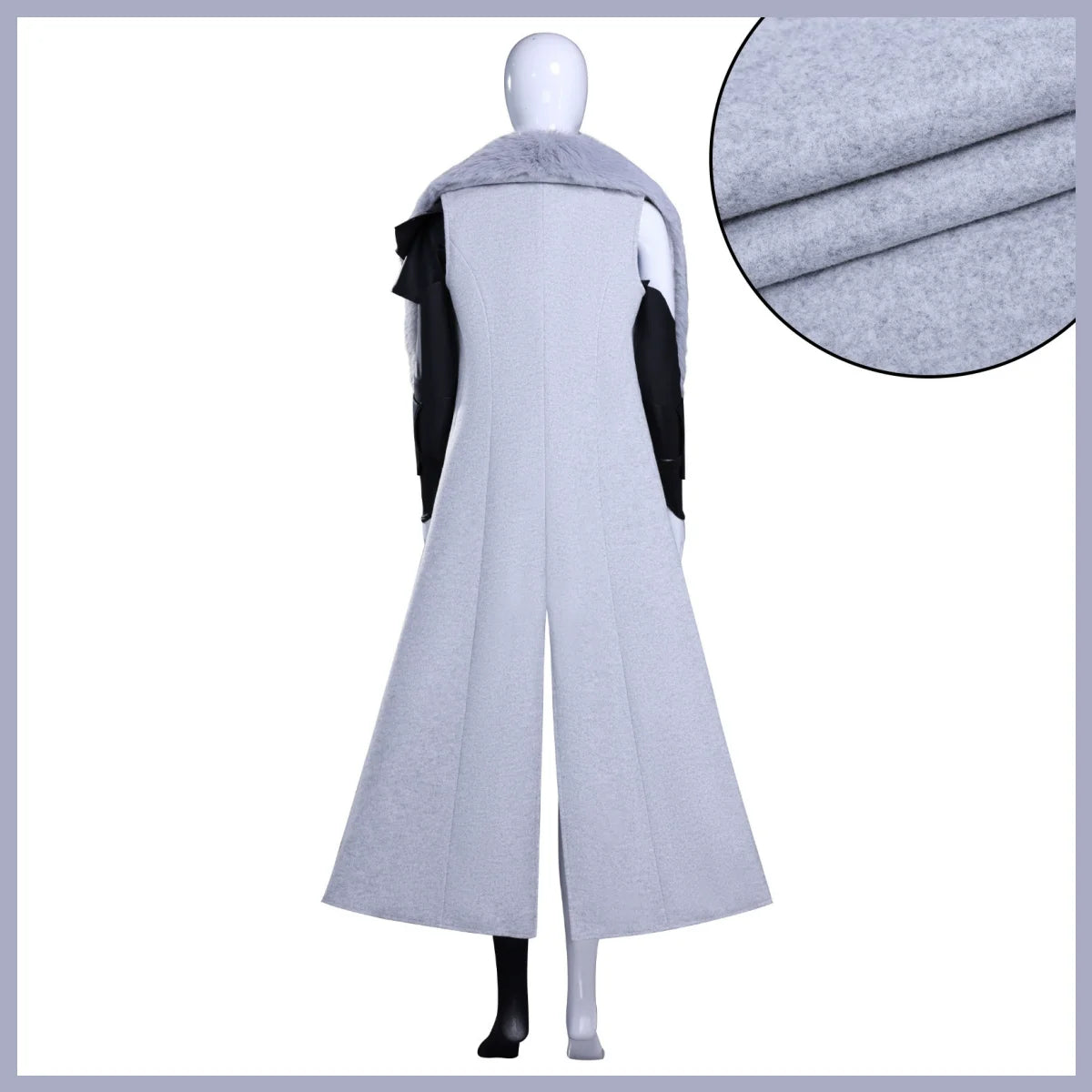 Game Incarnation Bai Yuekui Cosplay Costume Ling Cage 2 Fur Collar Cloak Coat Shorts Uniform Wig Woman Carnival Christmas Suit