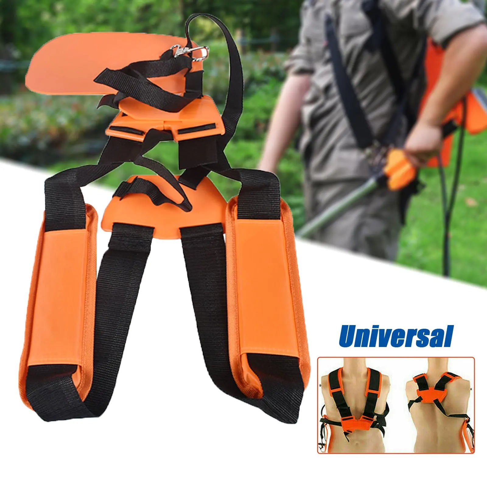 Trimmer Harness Weed Eater Strap Replacement for Adjustable Double Shoulder Mower Nylon Belt for Brush Cutter Garden Lawn