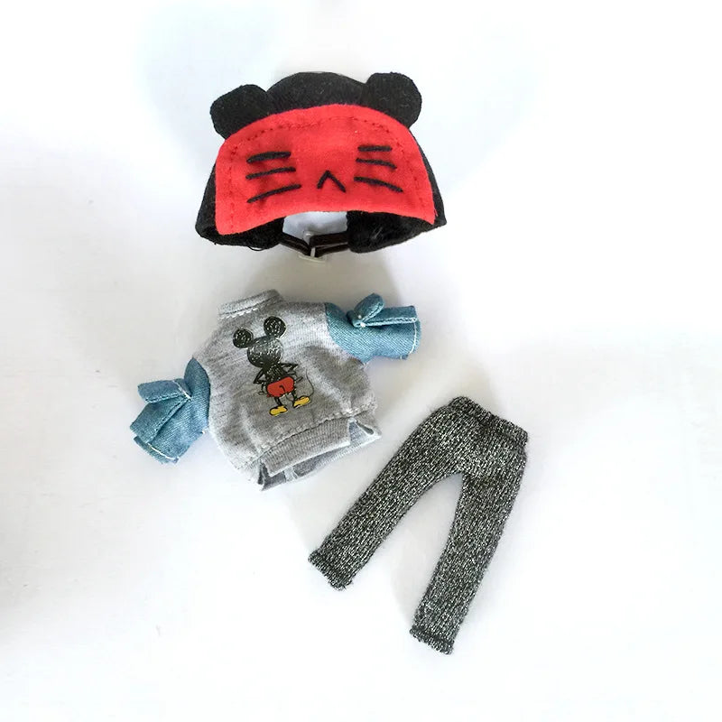 New Ob11 Baby Clothes Obitsu11 Cool Coat Molly Doll Clothes Dress With Hat 1/12bjd Gsc Doll Clothes Accessories For Gsc OB11