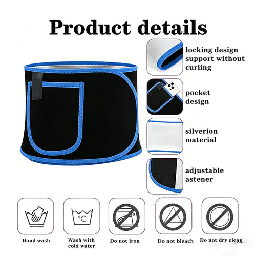 Women Men Fat Burner Waist Trimmer Belt Weight Loss Sweat Slim Wrap