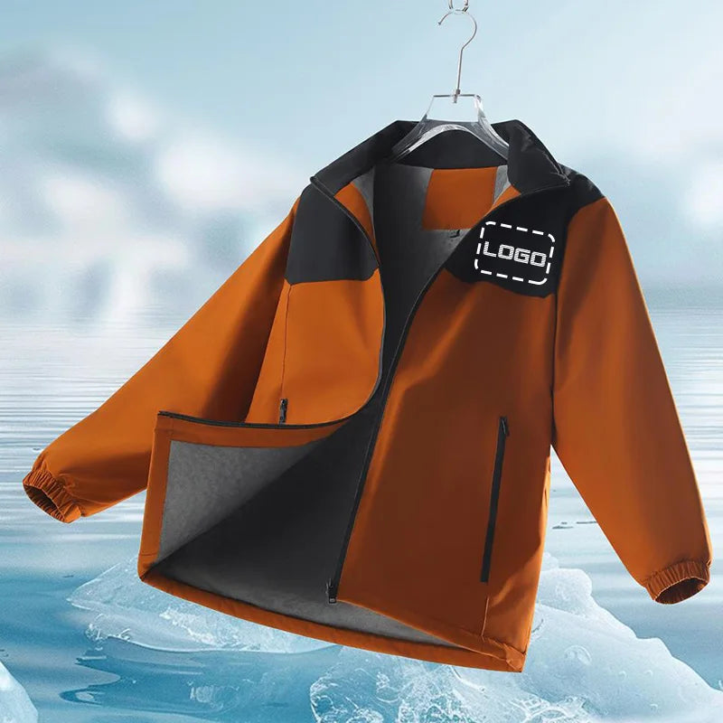 Men Women Waterproof Hiking Jackets Sun Protection Windbreaker Camping Climbing Outdoor Rain Coat Unisex Portable Clothes